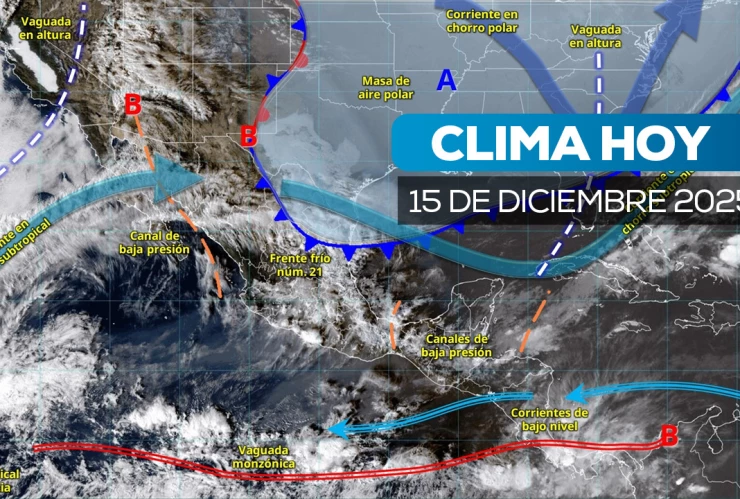 Clima hoy en México: Frente frío 21 activa alerta por intensas lluvias
