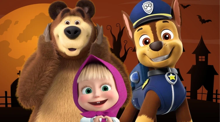 4 capítulos de Masha y el Oso y Paw Patrol para que tus hijos no tengan miedo a las historias de Halloween