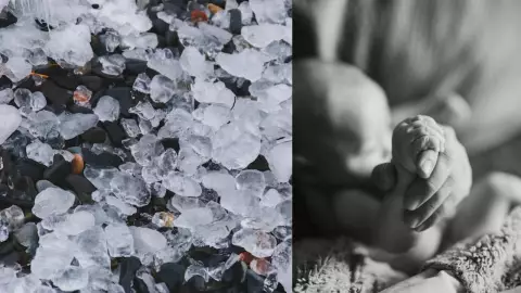 Bola de granizo ocasiona la muerte de bebé de un año