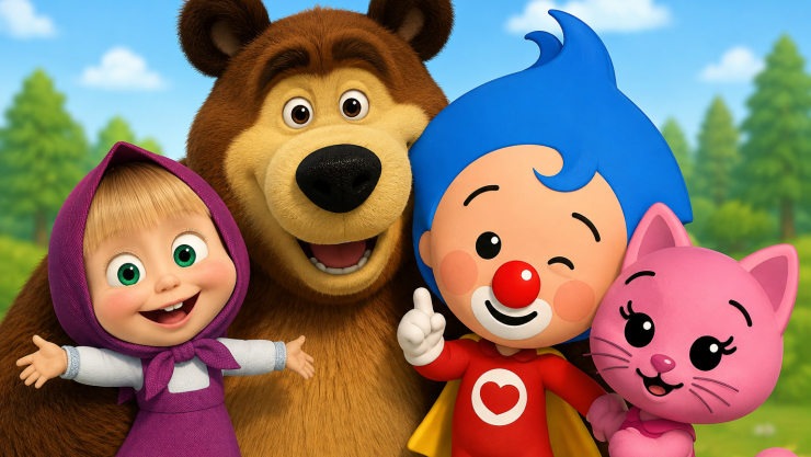 4 capítulos de Masha y El Oso y Plin Plin para enseñar a tus hijos sobre la gratitud