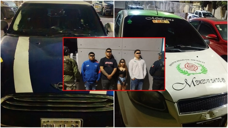 Detenidos acusados de secuestro en Ecatepec.