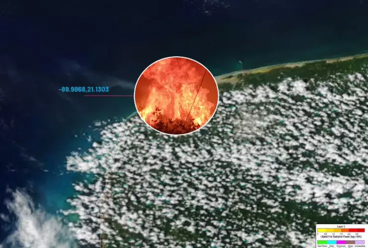 La IMPACTANTE vía satélite del fuerte incendio en Sisal que consumió kilómetros de selva.jpg