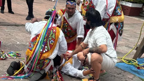 Volador de Papantla accidente