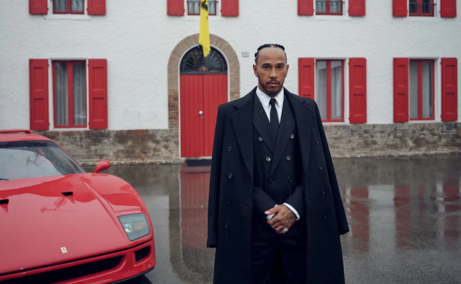 Lewis Hamilton con Ferrari