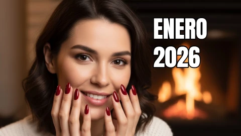 5 diseños de uñas con rojo que puedes usar en cortas: son tendencia en enero de 2026