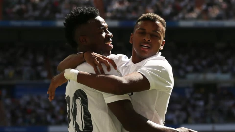 Vinicius y Rodrygo con Real Madrid