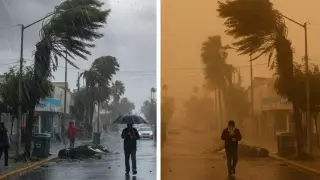 vientos y condición santa ana