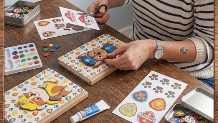 4 ideas para personalizar tus cuadernos de Paw Patrol con materiales reciclados