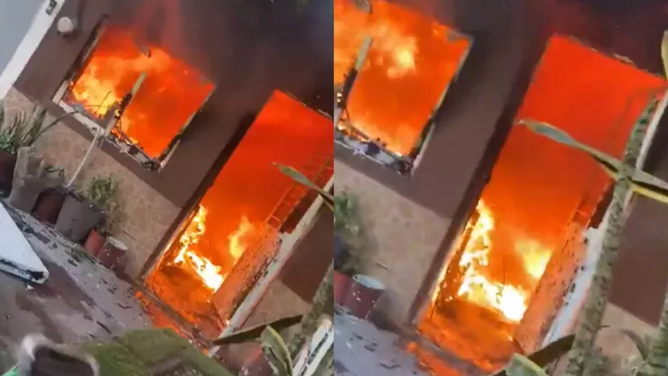 Incendio de casa en Jorge Almada, Culiacán