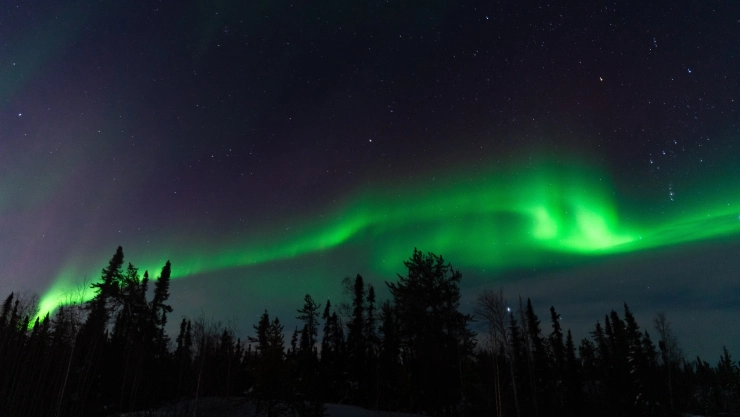 Aurora boreal como las que podrán ser vistas en Estados Unidos