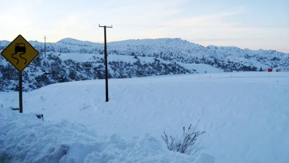 Una nevada en California.