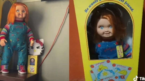 muñeco chucy hablando y moviéndose solo