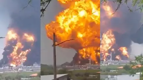 Planta de combustible explotó en Nuevo León
