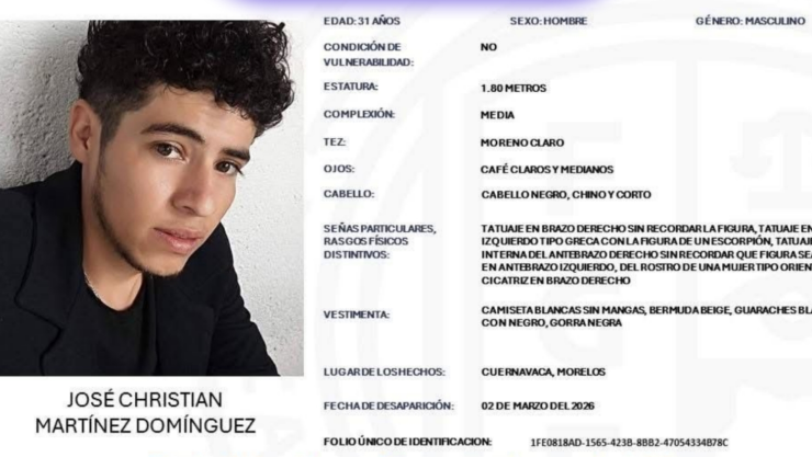 SE BUSCA a José Christian Martínez Domínguez.