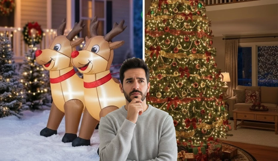 Adornos inflables o árbol de Navidad: cuál decoración gasta más luz en esta temporada, según la IA