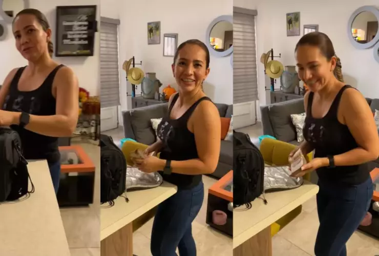 VIDEO: ¡Sorpresa! Mujer recibe aguinaldo por hacer las comidas a su esposo