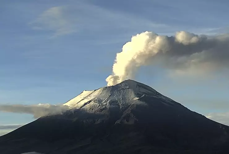 Volcán Popocatépetl hoy 14 de agosto de 2024 presenta dos SISMOS