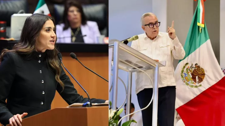 Paloma Sánches del PRI y Rubén rocha gobernador