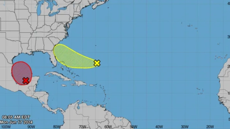 Mapa de las tormentas en Estados Unidos
