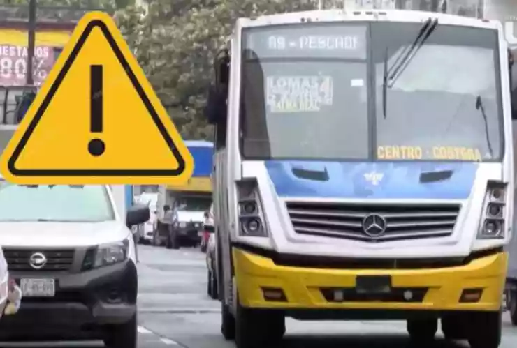 Camiones cambian de ruta por el centro de Veracruz