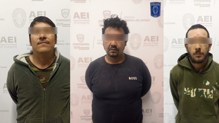 Detienen a tres hombres con arma y droga