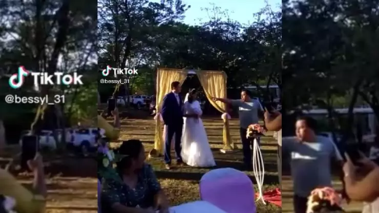 Papá irrumpe en boda, su YERNO se estaba casando con OTRA (VIDEO)