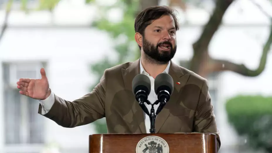 El presidente de Chile, Gabriel Boric