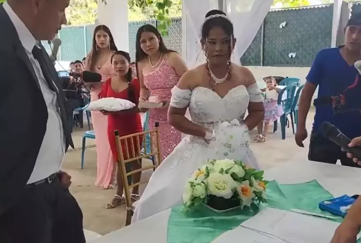 ¡Que siempre no! Novia se arrepiente en plena boda; así reaccionó el novio