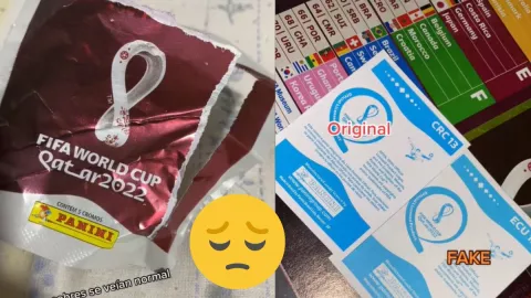 VIDEO: Joven compra estampas del álbum del Mundial 2022, eran falsas