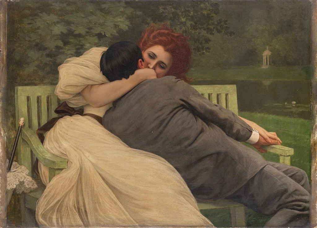 Jan van Beers, “El beso”, 1960-1927.