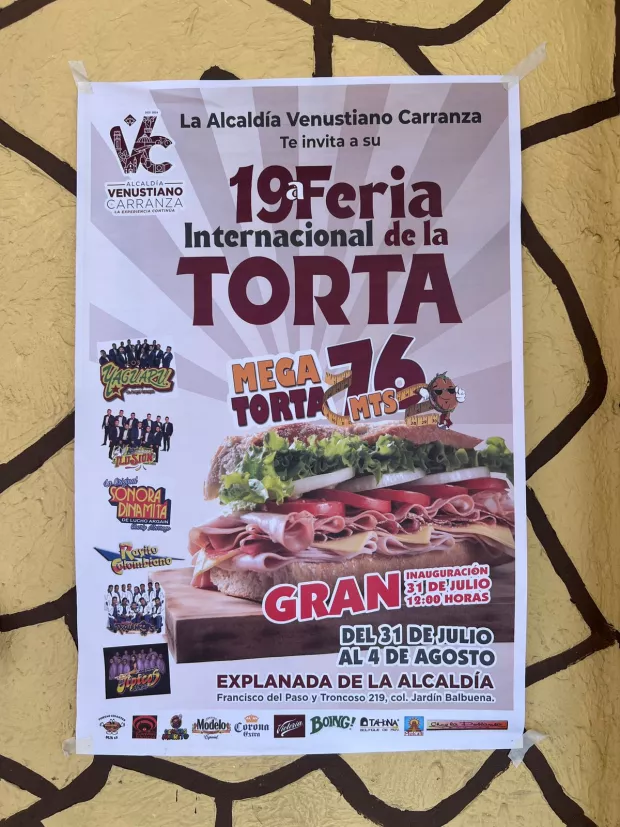 Cuándo es la Feria de la Torta 2024 en la CDMX