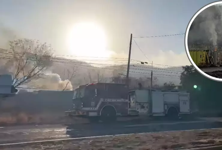 Incendio en bodega de diésel en Culiacán