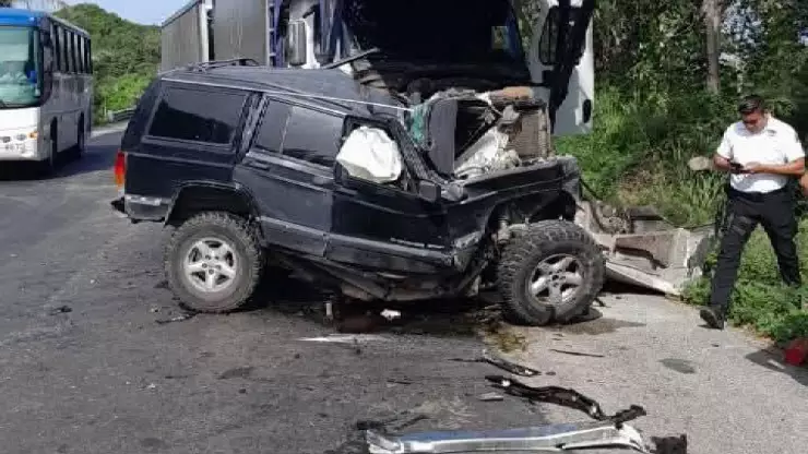 FOTOS_ Se registró un fuerte ACCIDENTE en Campeche que cobró la VIDA de una persona
