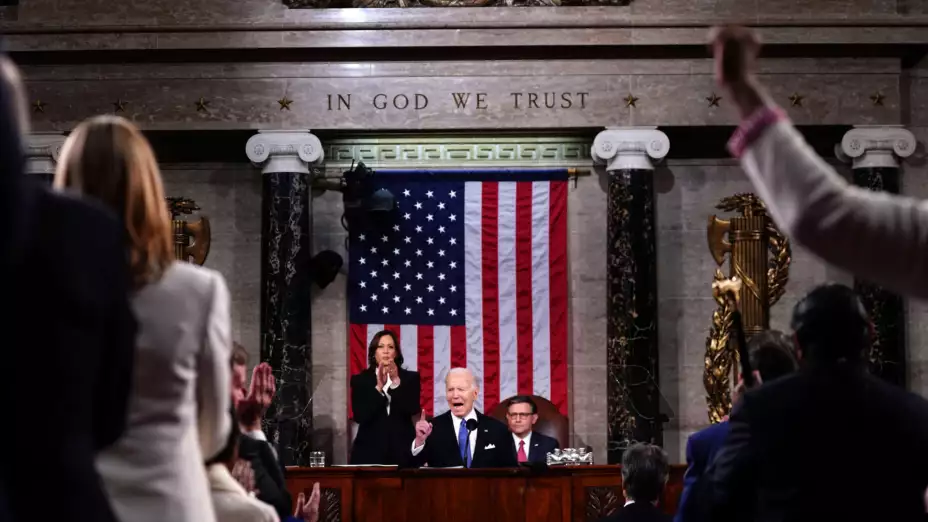 Joe Biden pronuncia su discurso sobre el Estado de la Unión.