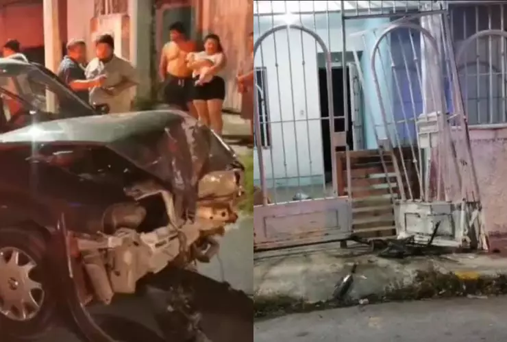 Ocurrió en Campeche: Mujer se descuida y protagoniza FUERTE ACCIDENTE frente a una casa; ¿hay heridos?