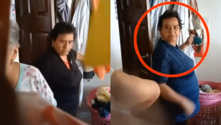 Mujer roba dinero a abuelita