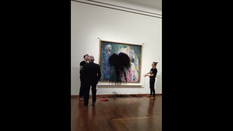 Ataque a obras de arte contra cuadro de Klimt en Viena