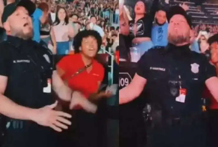Video Policía se viraliza por bailar en concierto de Daddy Yankee