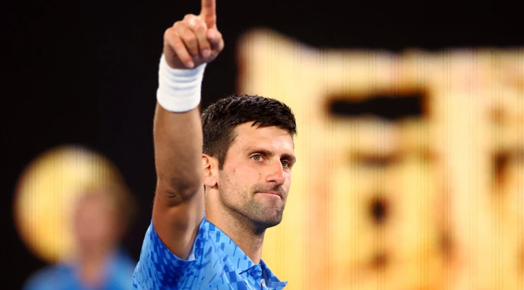 Novak Djokovic en el Abierto de Australia