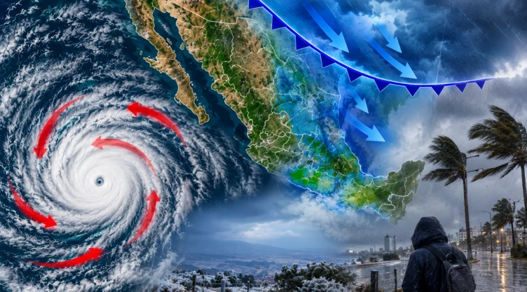 Huracán “Rachel” y frente frío en México: Esto va a causar en el clima la combinación de fenómenos meteorológicos