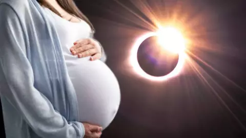 La RAZÓN por la que algunas embarazadas portarán un listón rojo en el eclipse solar 2024 en Quintana Roo