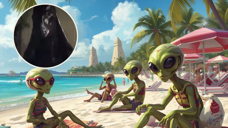 ¿Extraterrestre en Cancún? Video de extraño ser negro causa impacto en redes sociales