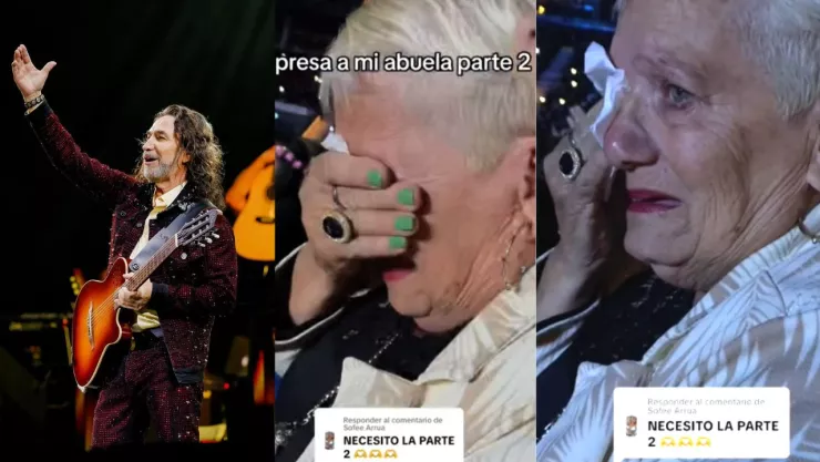 Abuelita llora en concierto del Buki