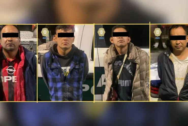 Asalto a establecimiento en Tláhuac: encañonan a empleada y detienen a cuatro implicados