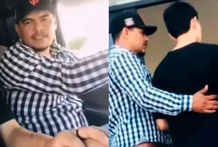 Padre entrega a su hijo a las autoridades tras pelea en CBTIS 40 de Guaymas, Sonora.