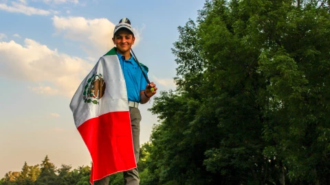El golfista mexiquense Frank Cabeza es una promesa del golf nacional