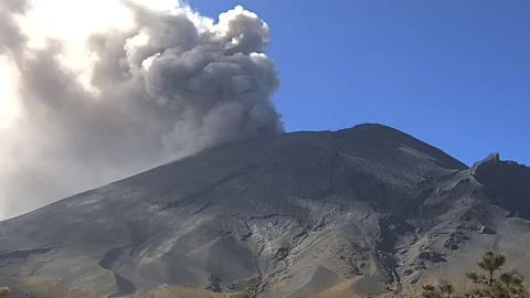 Caerá ceniza del volcán Popocatépetl hoy 9 de marzo de 2024