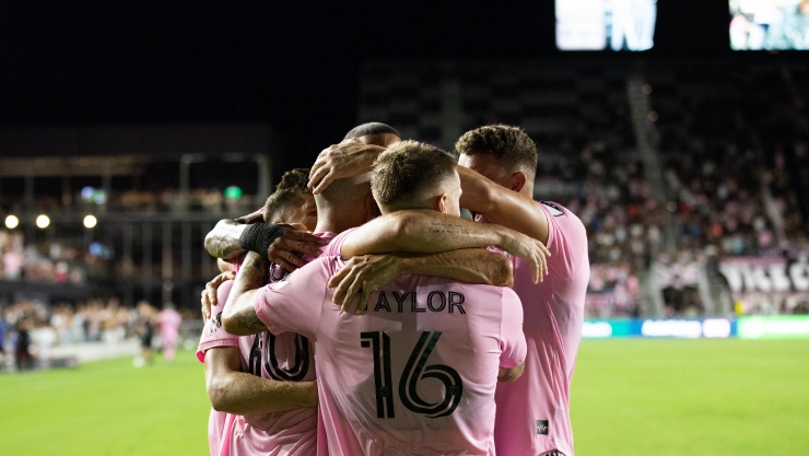 Equipo Inter Miami celebrando