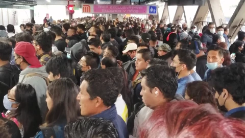 Aglomeraciones en el Metro CDMX