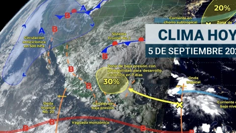 Clima hoy 5 de septiembre ¿En qué estados de México va a llover?